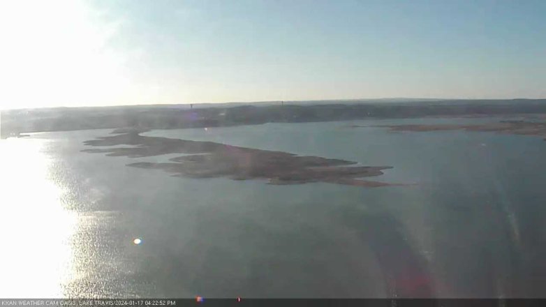 Lake Travis webcam, January 17, 2024 4:25 PM CT