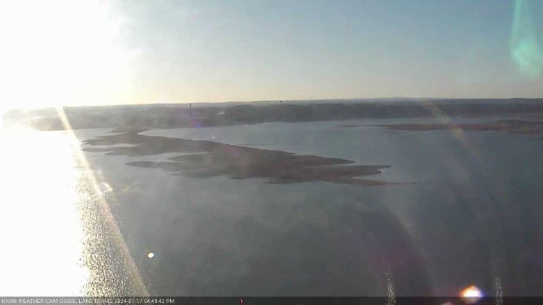 Lake Travis webcam, January 17, 2024 4:45 PM CT