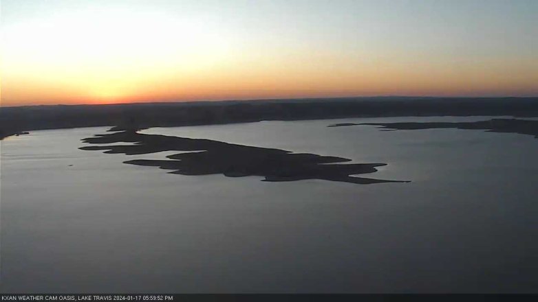Lake Travis webcam, January 17, 2024 6:00 PM CT
