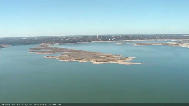 Lake Travis webcam, January 18, 2024 12:00 PM CT