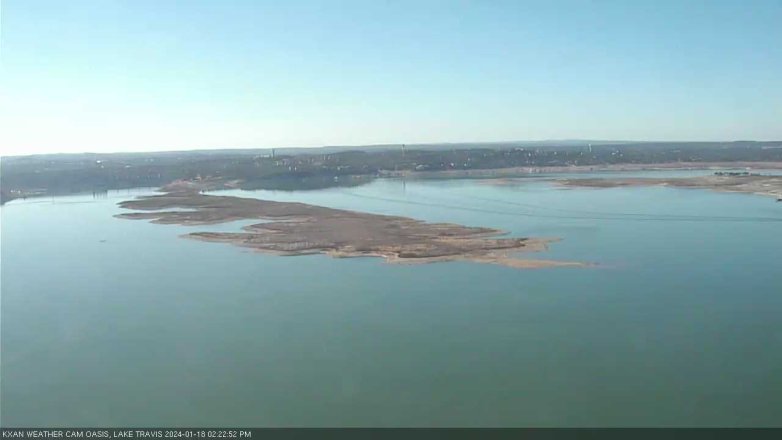 Lake Travis webcam, January 18, 2024 2:25 PM CT