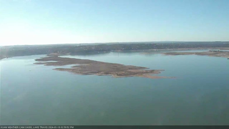 Lake Travis webcam, January 18, 2024 3:00 PM CT