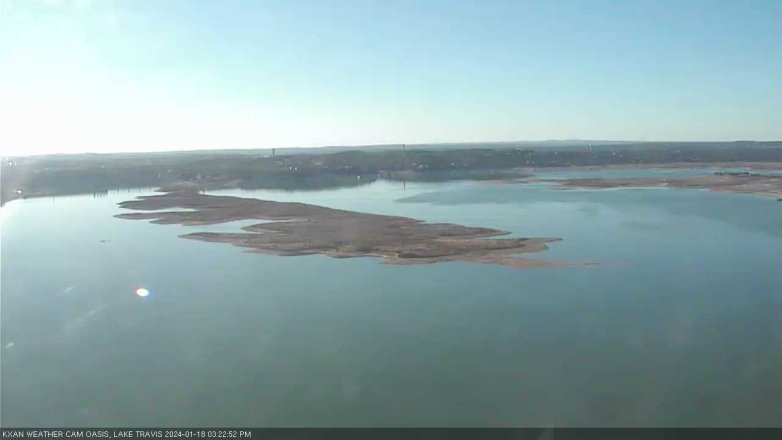 Lake Travis webcam, January 18, 2024 3:25 PM CT