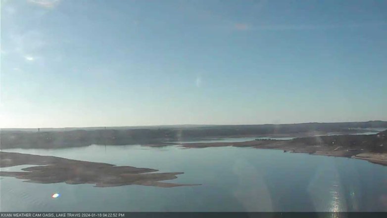 Lake Travis webcam, January 18, 2024 4:25 PM CT