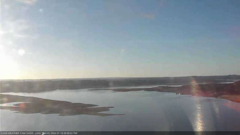 Lake Travis webcam, January 18, 2024 5:00 PM CT