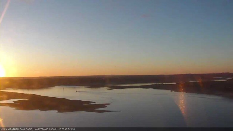 Lake Travis webcam, January 18, 2024 5:45 PM CT