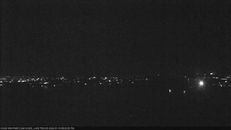 Lake Travis webcam, January 18, 2024 8:25 PM CT