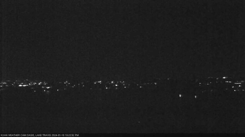 Lake Travis webcam, January 18, 2024 10:25 PM CT