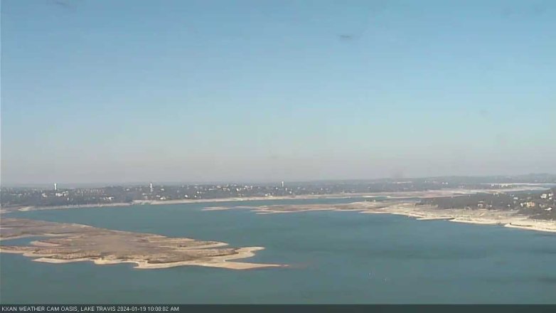 Lake Travis webcam, January 19, 2024 10:00 AM CT