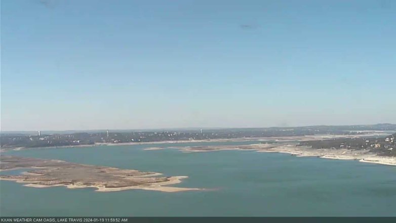 Lake Travis webcam, January 19, 2024 12:00 PM CT