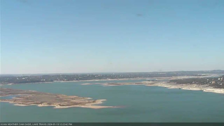 Lake Travis webcam, January 19, 2024 12:25 PM CT