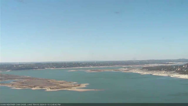 Lake Travis webcam, January 19, 2024 12:45 PM CT