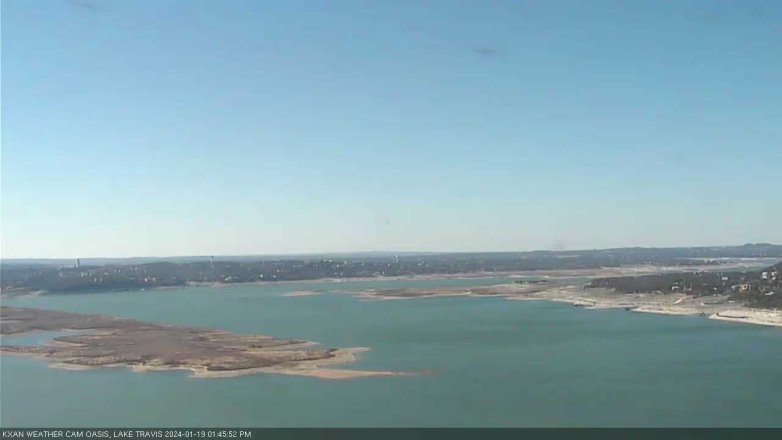 Lake Travis webcam, January 19, 2024 1:45 PM CT