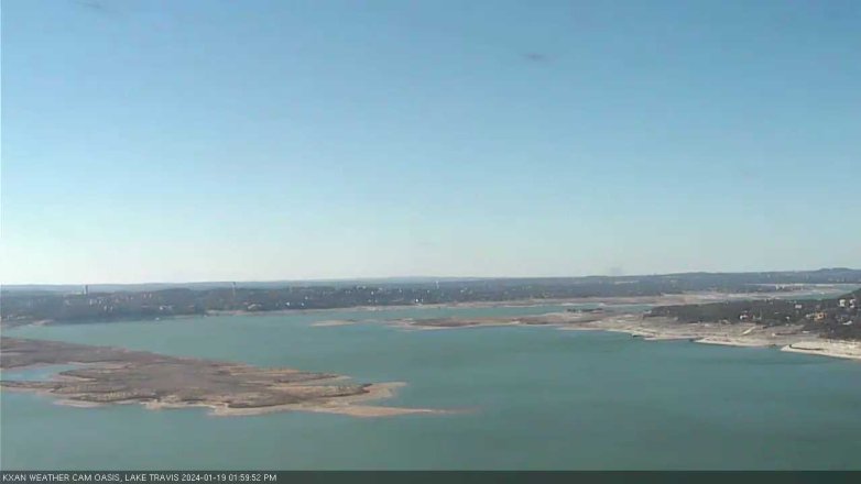Lake Travis webcam, January 19, 2024 2:00 PM CT