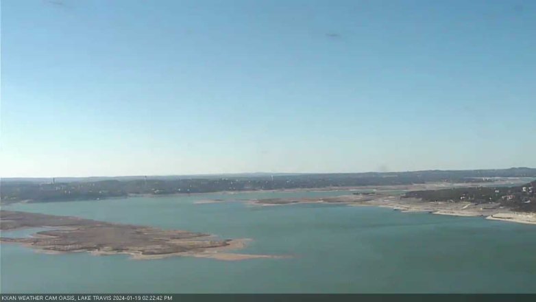Lake Travis webcam, January 19, 2024 2:25 PM CT