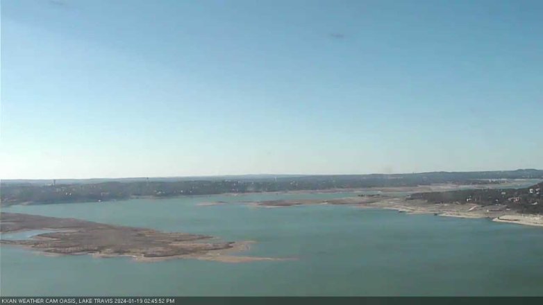 Lake Travis webcam, January 19, 2024 2:45 PM CT