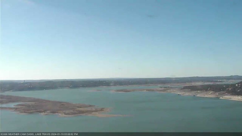Lake Travis webcam, January 19, 2024 3:00 PM CT