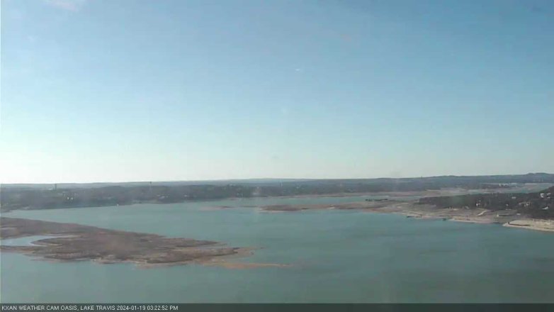 Lake Travis webcam, January 19, 2024 3:25 PM CT