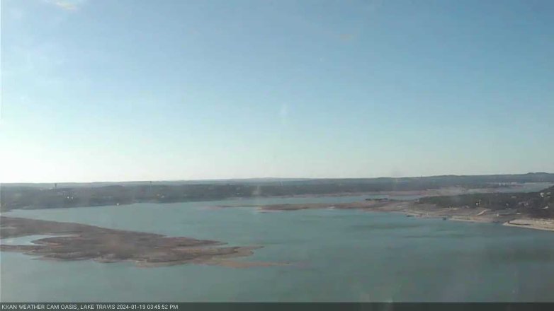 Lake Travis webcam, January 19, 2024 3:45 PM CT