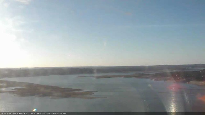 Lake Travis webcam, January 19, 2024 4:45 PM CT