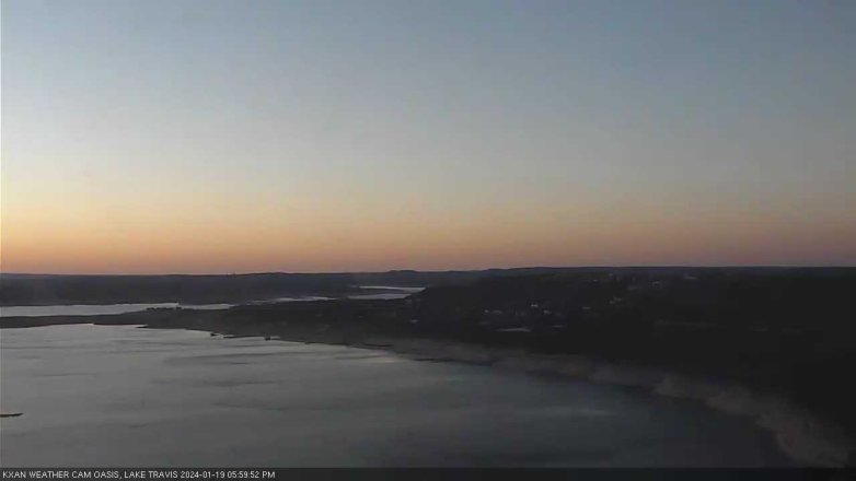 Lake Travis webcam, January 19, 2024 6:00 PM CT