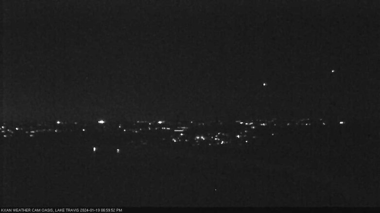 Lake Travis webcam, January 19, 2024 7:00 PM CT