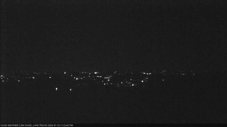 Lake Travis webcam, January 19, 2024 11:25 PM CT