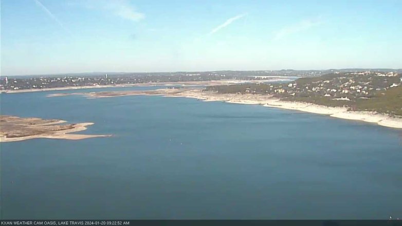 Lake Travis webcam, January 20, 2024 9:25 AM CT