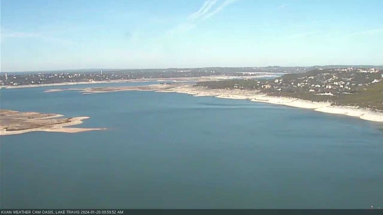 Lake Travis webcam, January 20, 2024 10:00 AM CT
