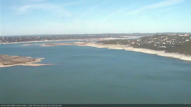 Lake Travis webcam, January 20, 2024 10:25 AM CT