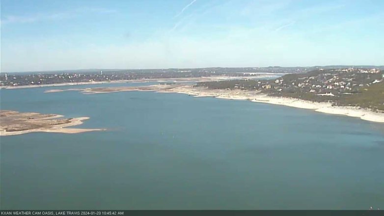 Lake Travis webcam, January 20, 2024 10:45 AM CT