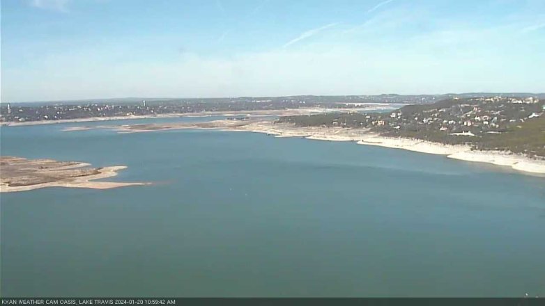 Lake Travis webcam, January 20, 2024 11:00 AM CT