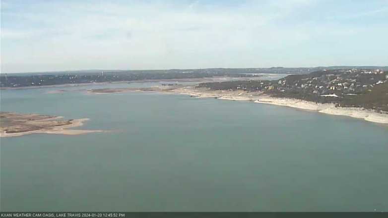 Lake Travis webcam, January 20, 2024 12:45 PM CT
