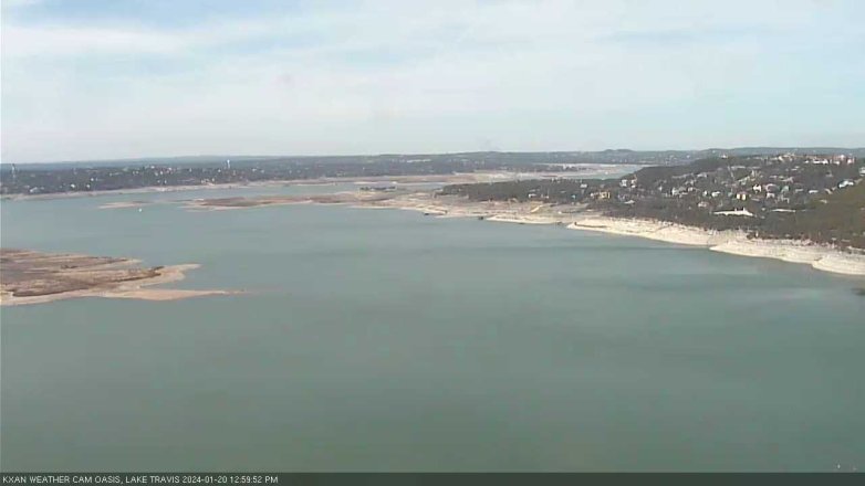 Lake Travis webcam, January 20, 2024 1:00 PM CT