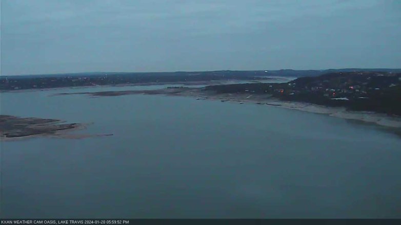 Lake Travis webcam, January 20, 2024 6:00 PM CT
