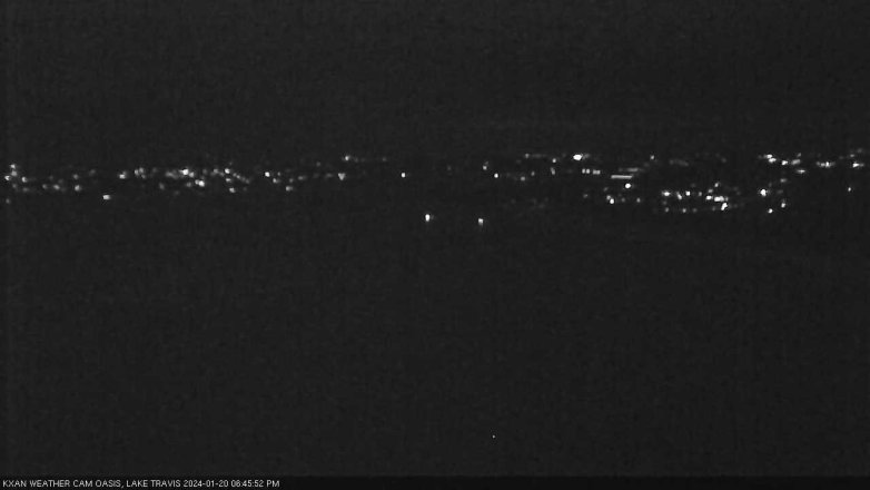 Lake Travis webcam, January 20, 2024 6:45 PM CT