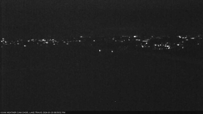 Lake Travis webcam, January 20, 2024 7:00 PM CT
