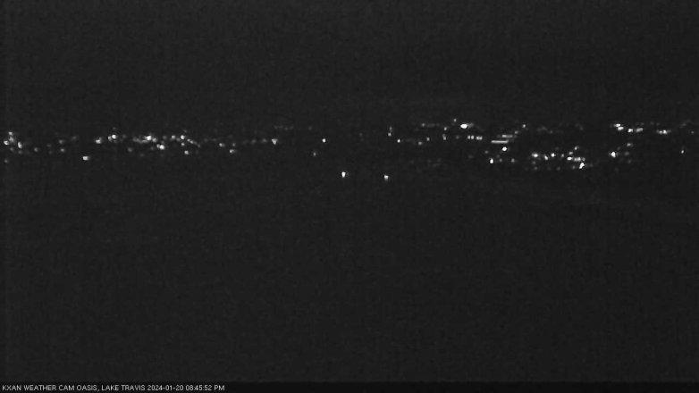 Lake Travis webcam, January 20, 2024 8:45 PM CT