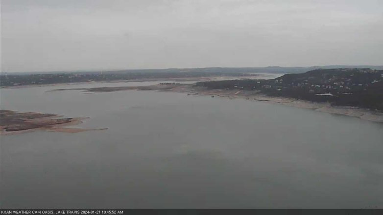 Lake Travis webcam, January 21, 2024 10:45 AM CT