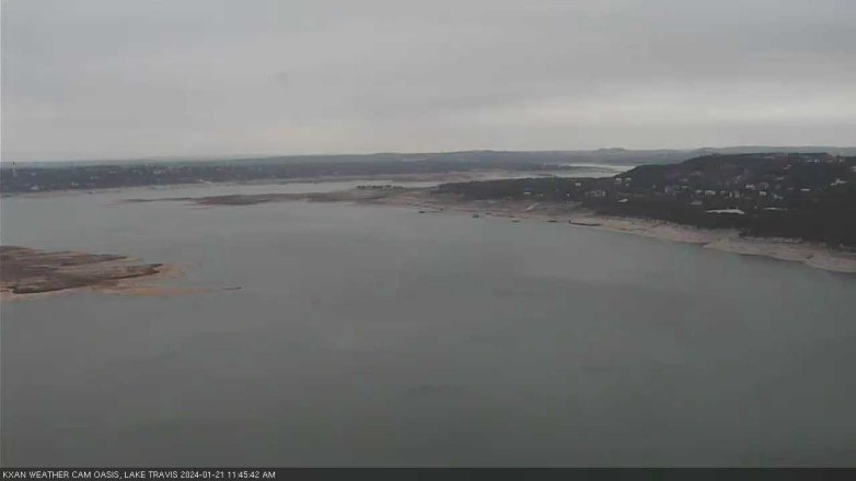 Lake Travis webcam, January 21, 2024 11:45 AM CT
