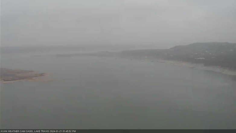 Lake Travis webcam, January 21, 2024 1:45 PM CT