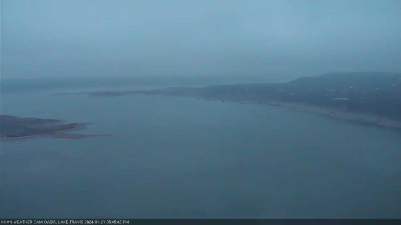 Lake Travis webcam, January 21, 2024 5:45 PM CT