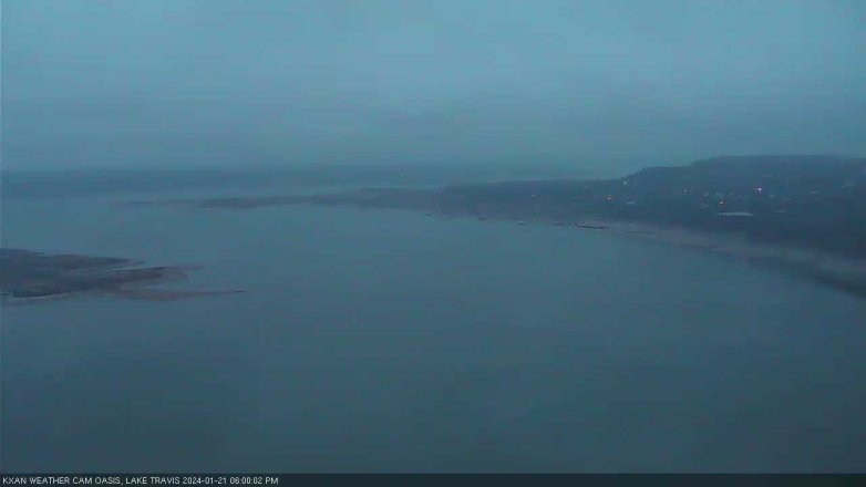 Lake Travis webcam, January 21, 2024 6:00 PM CT