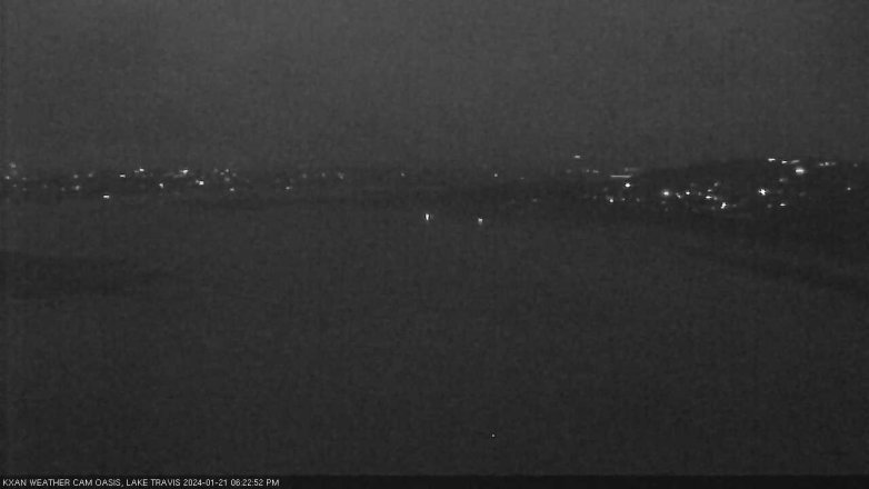 Lake Travis webcam, January 21, 2024 6:25 PM CT