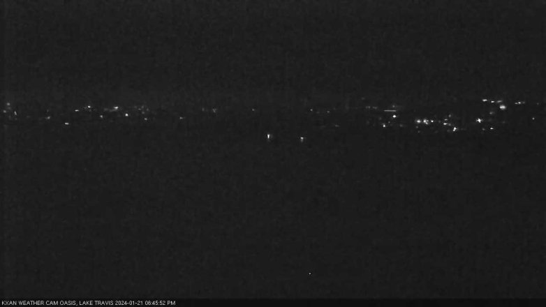 Lake Travis webcam, January 21, 2024 6:45 PM CT