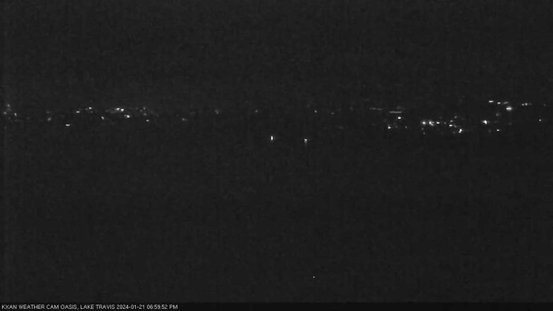 Lake Travis webcam, January 21, 2024 7:00 PM CT
