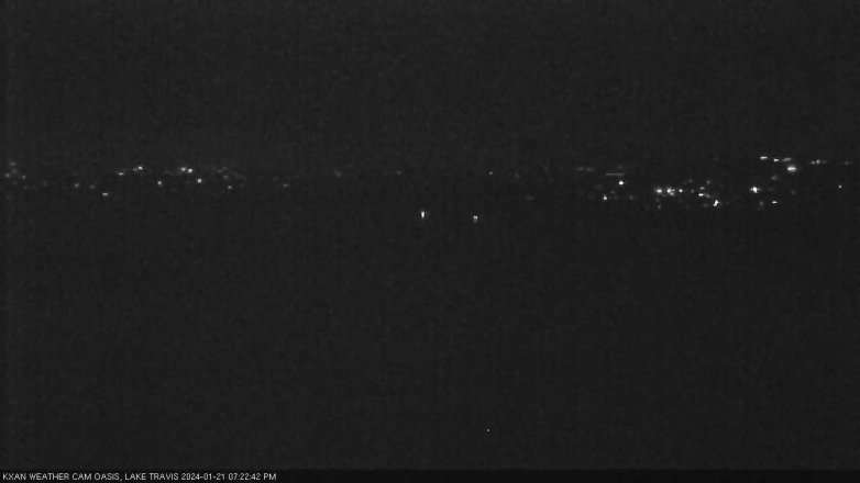 Lake Travis webcam, January 21, 2024 7:25 PM CT
