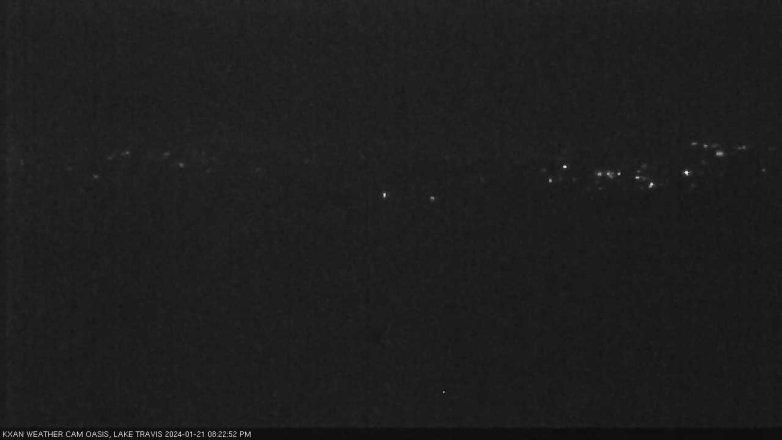 Lake Travis webcam, January 21, 2024 8:25 PM CT