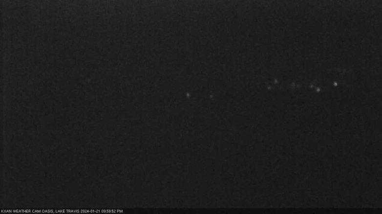 Lake Travis webcam, January 21, 2024 10:00 PM CT