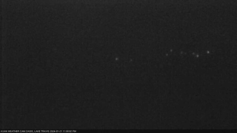 Lake Travis webcam, January 21, 2024 11:00 PM CT